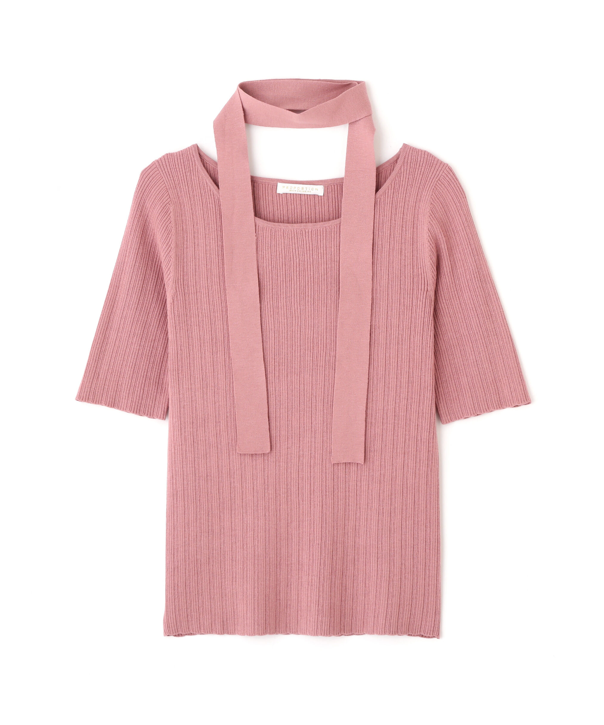 PROPORTION BODY DRESSING「チョーカー付リブニット」|ニット・セーター|