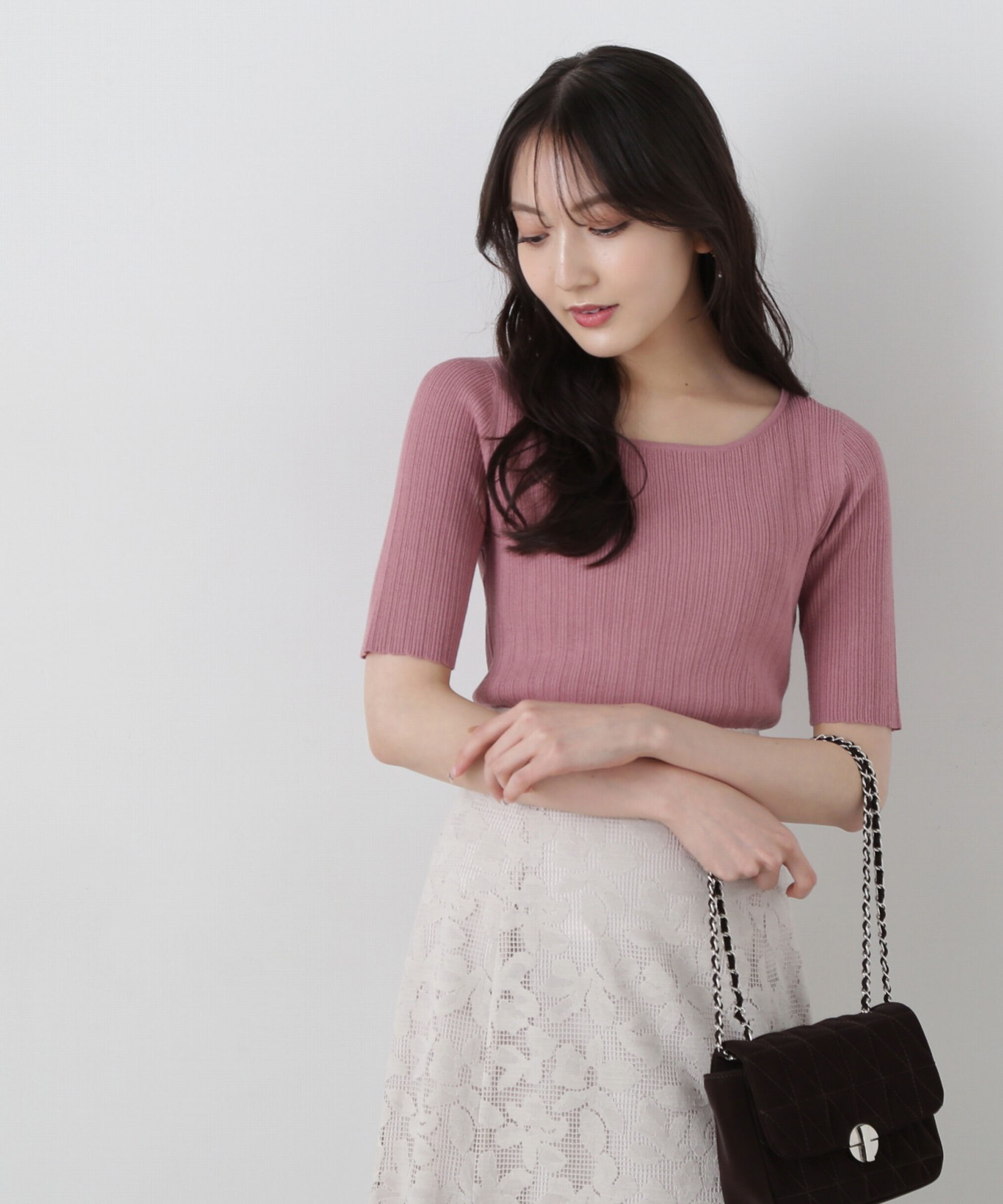 PROPORTION BODY DRESSING「チョーカー付リブニット」|ニット・セーター|