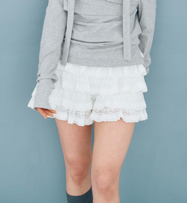 archives「フリルカットレーススカパン」|スカート|