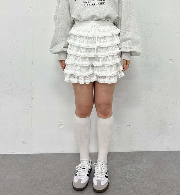 archives「フリルカットレーススカパン」|スカート|