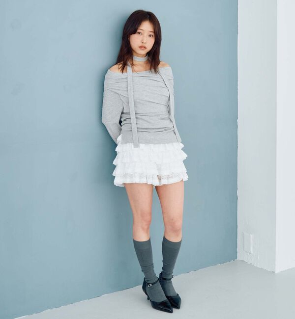 archives「フリルカットレーススカパン」|スカート|