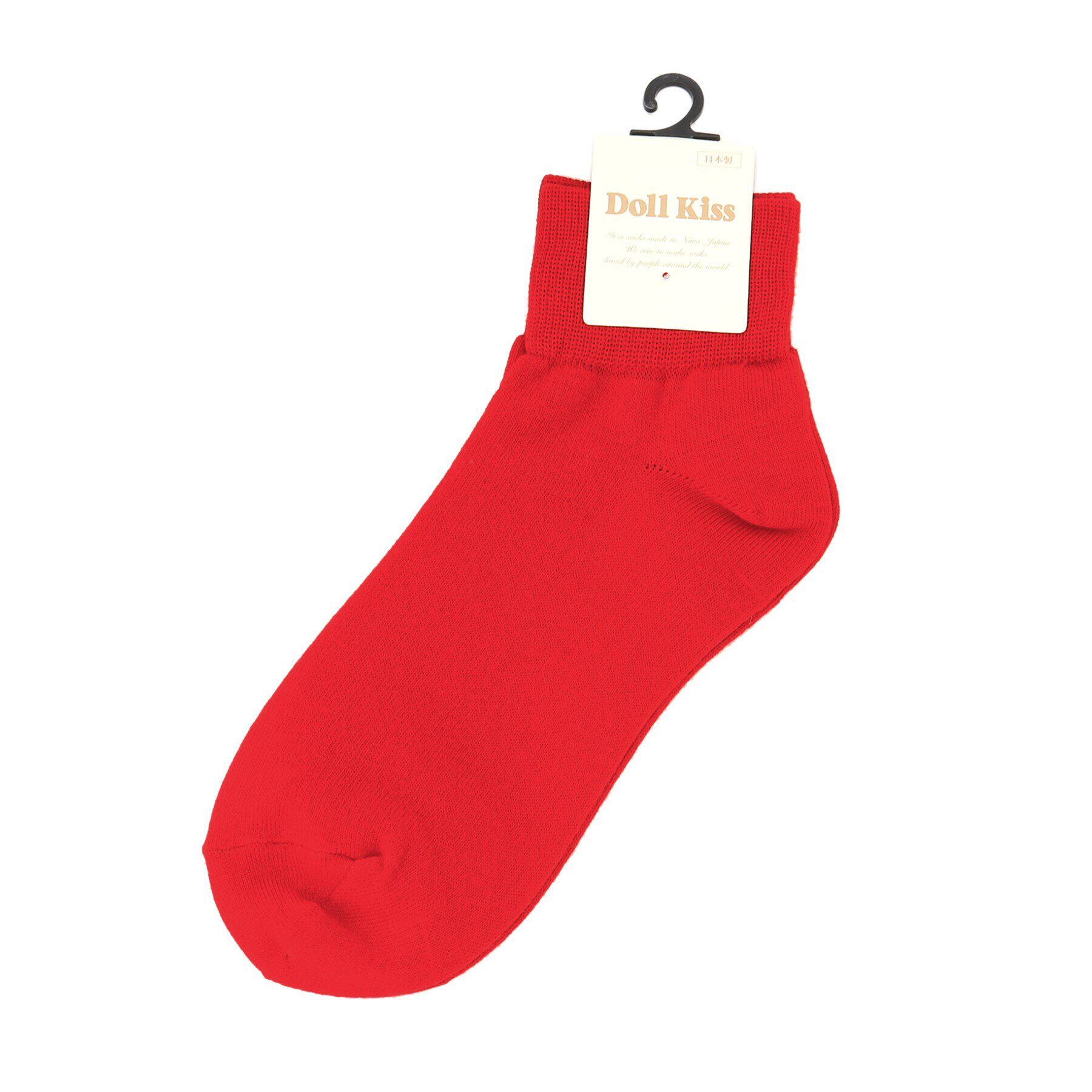 Doll Kiss「7色展開スニーカー丈ソックス　靴下」|ソックス|ﾚｯﾄﾞ(062)
