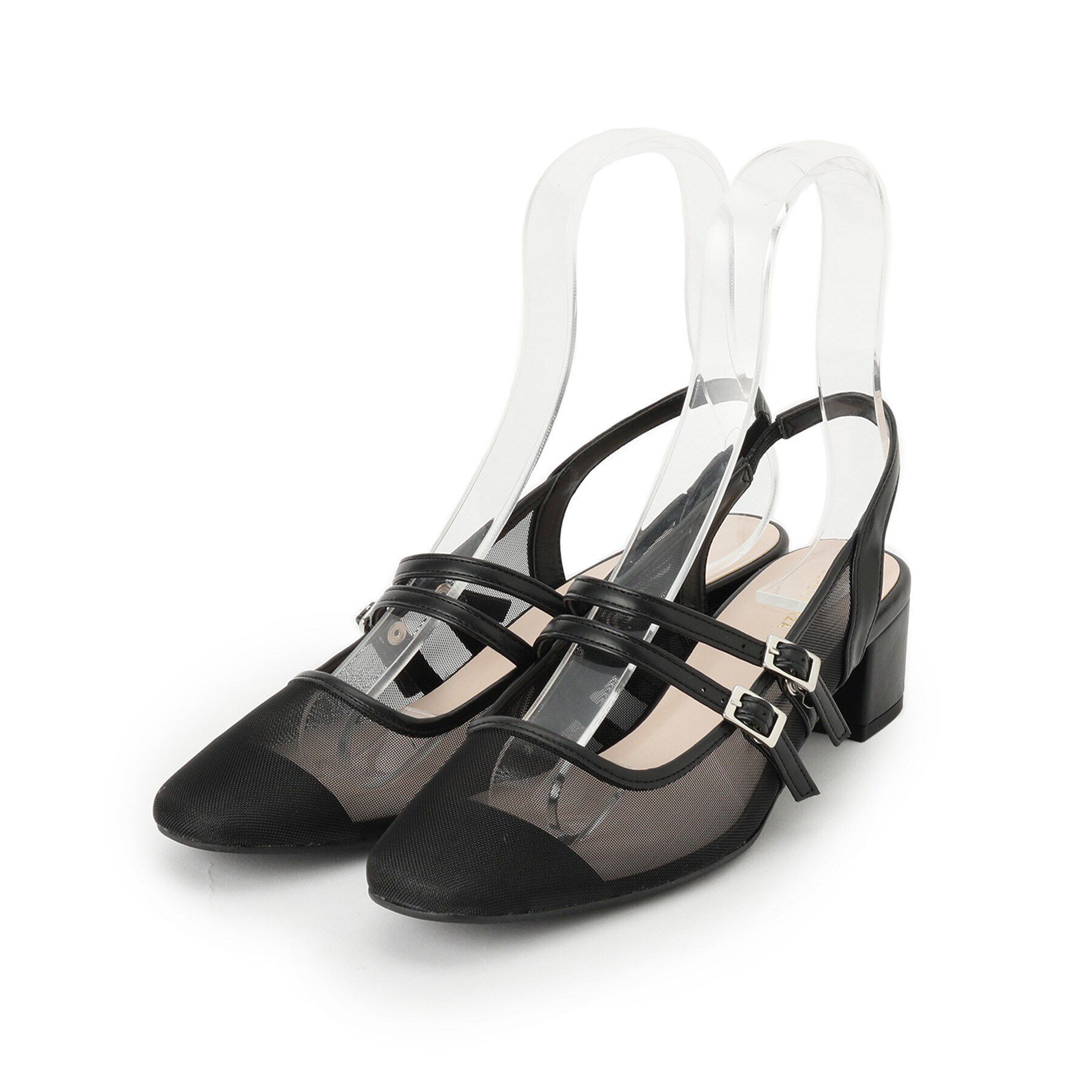 ESPERANZA「ダブルベルトメッシュパンプス」|パンプス|