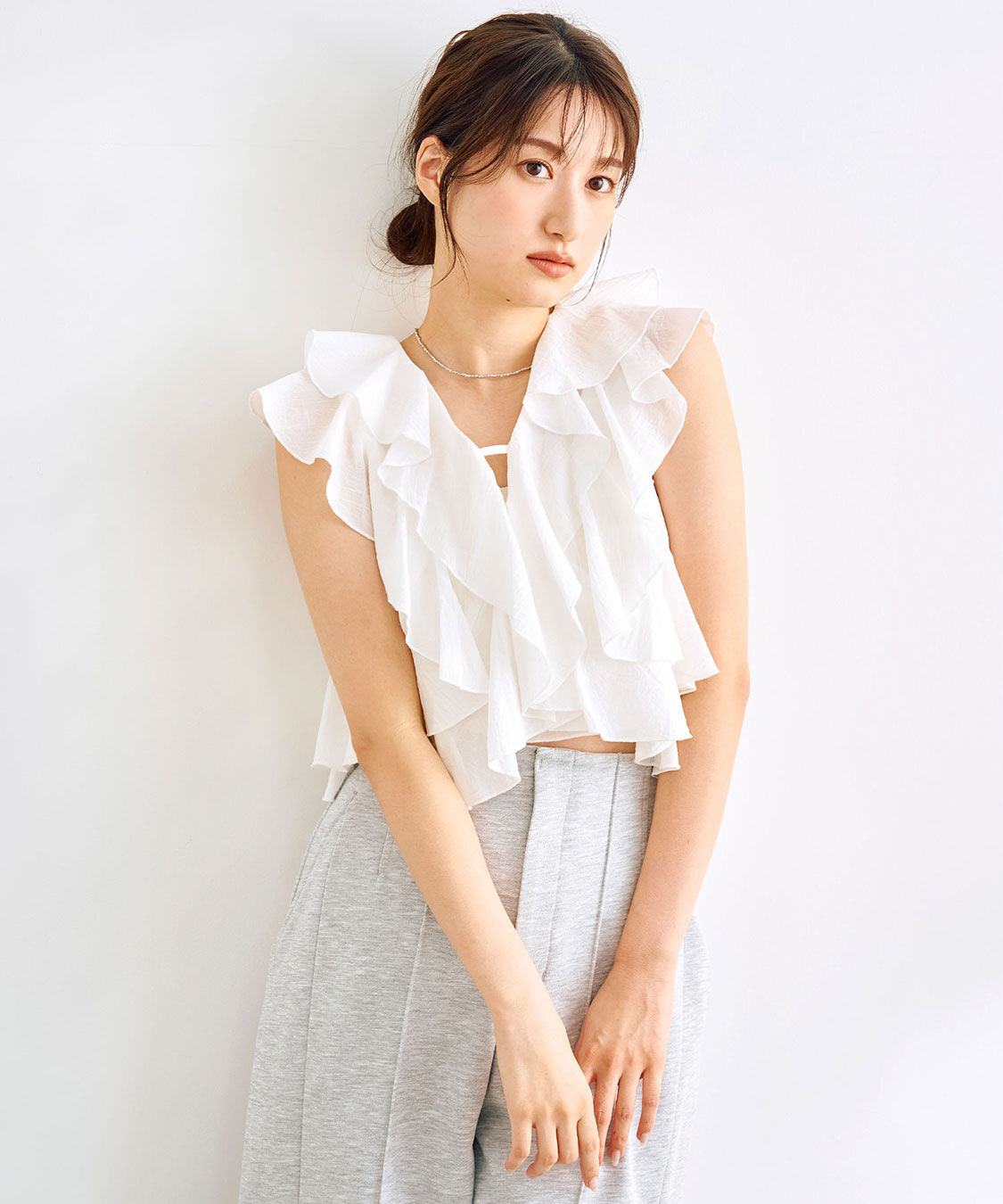 COCO DEAL「ラッフルフリルブラウス」|シャツ・ブラウス|