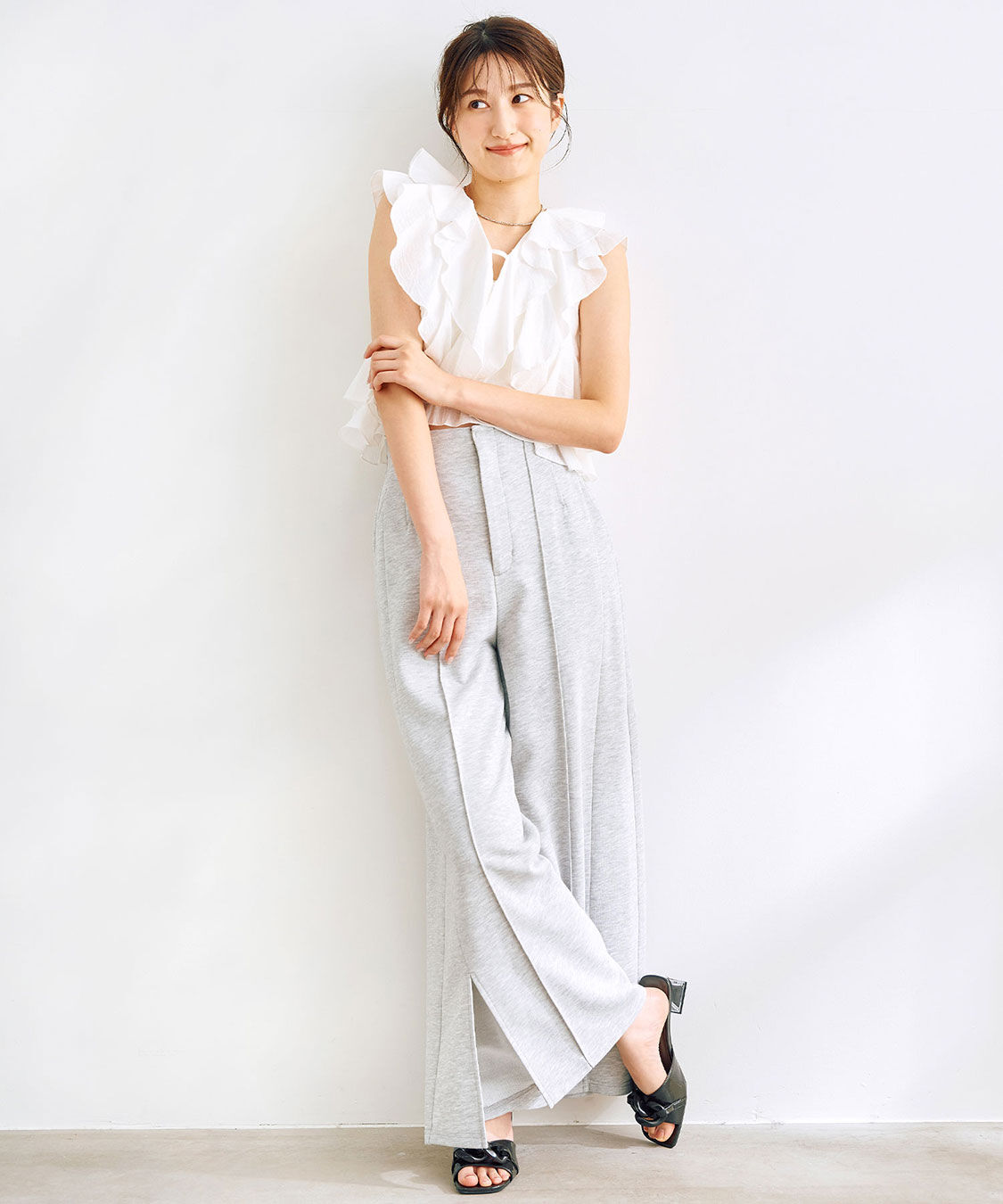 COCO DEAL「ラッフルフリルブラウス」|シャツ・ブラウス|