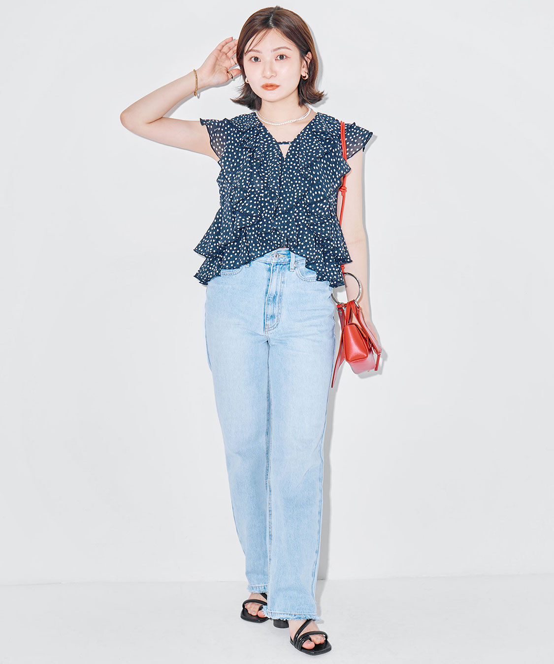 COCO DEAL「ラッフルフリルブラウス」|シャツ・ブラウス|