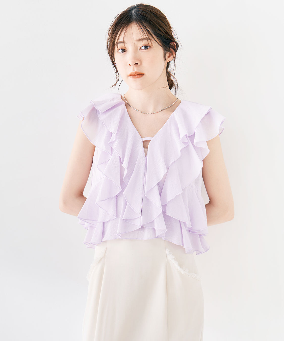 COCO DEAL「ラッフルフリルブラウス」|シャツ・ブラウス|