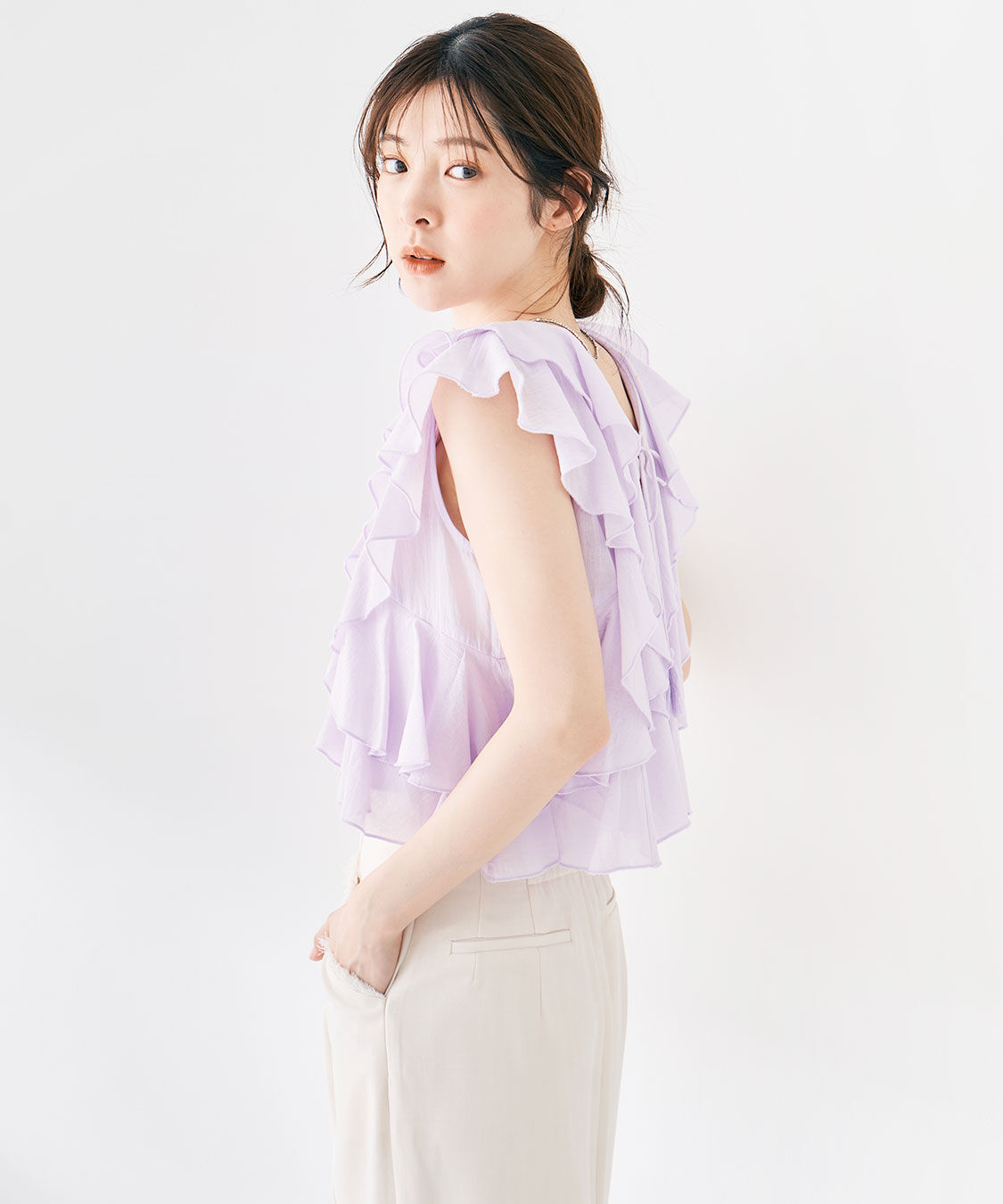 COCO DEAL「ラッフルフリルブラウス」|シャツ・ブラウス|