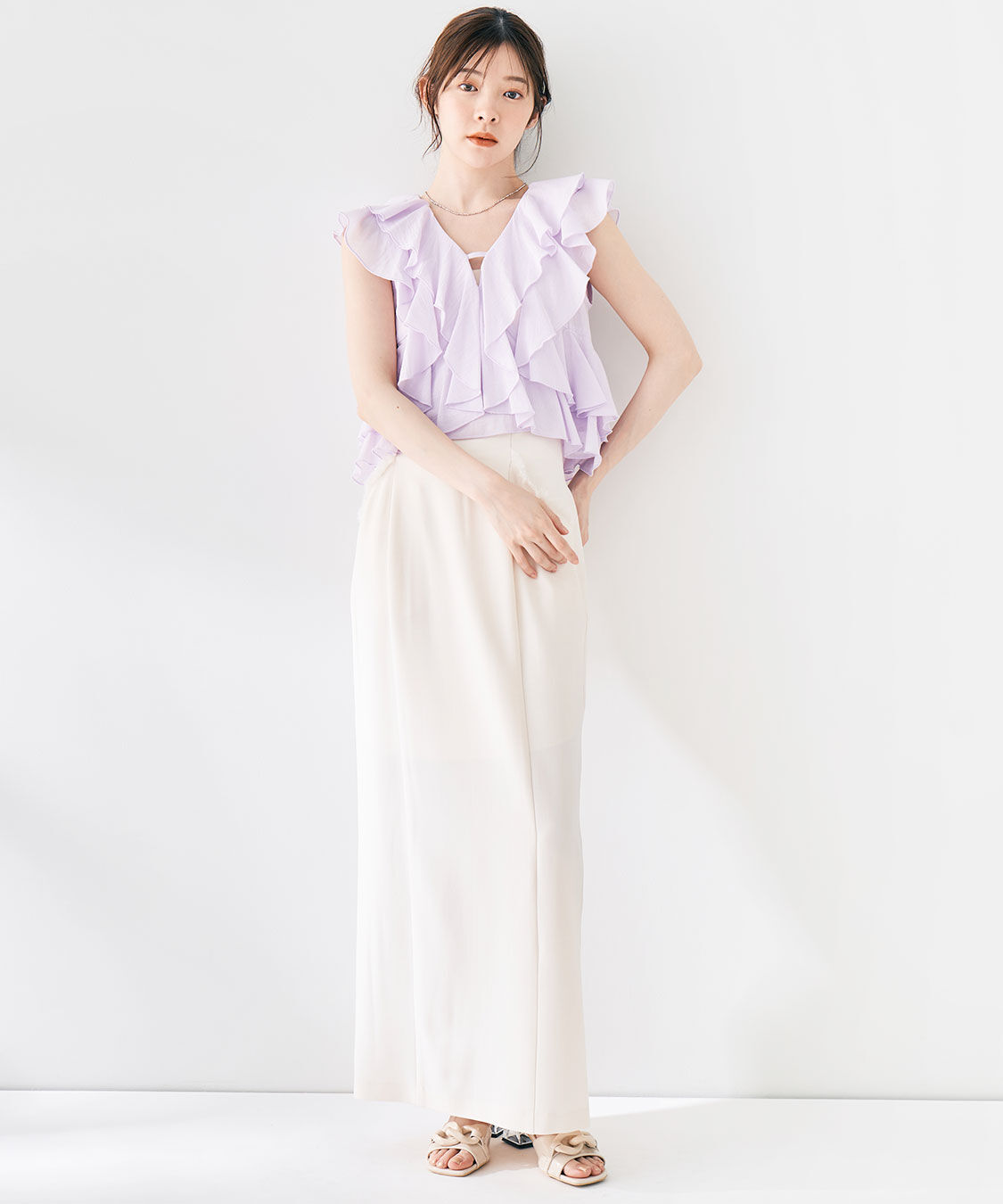 COCO DEAL「ラッフルフリルブラウス」|シャツ・ブラウス|