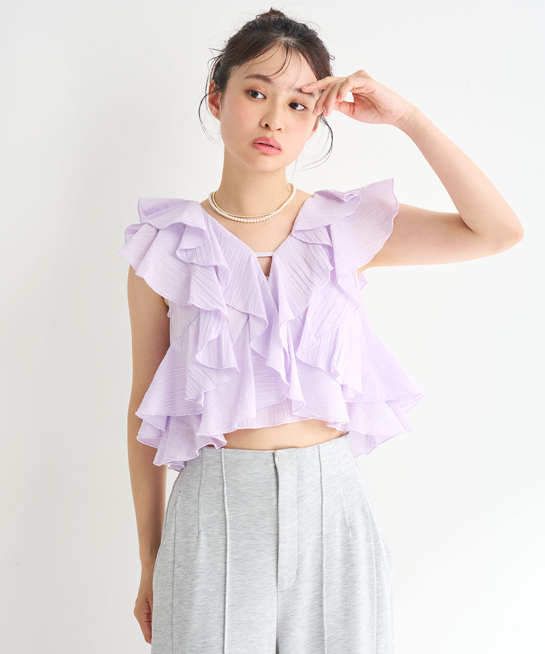 COCO DEAL「ラッフルフリルブラウス」|シャツ・ブラウス|