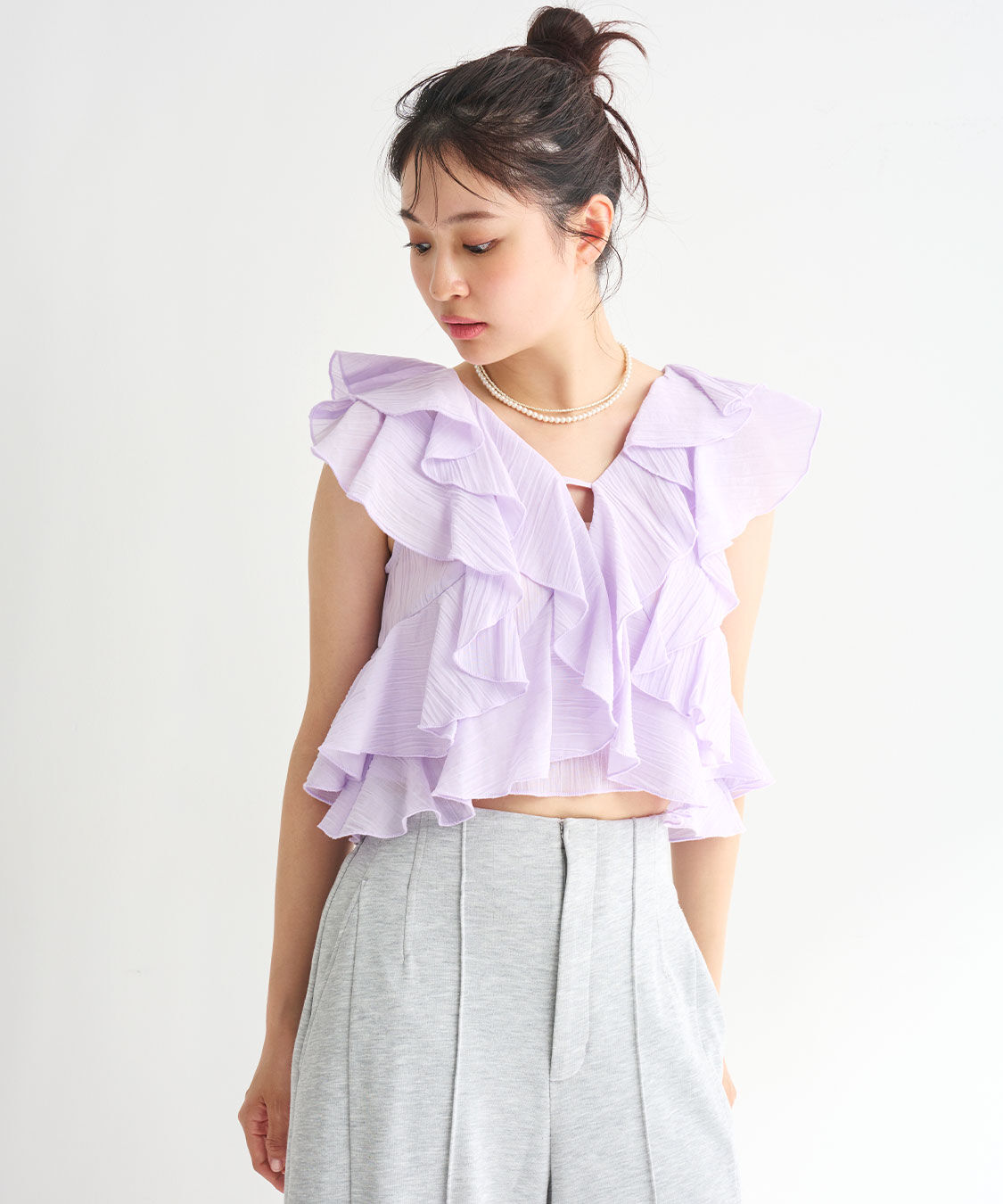 COCO DEAL「ラッフルフリルブラウス」|シャツ・ブラウス|