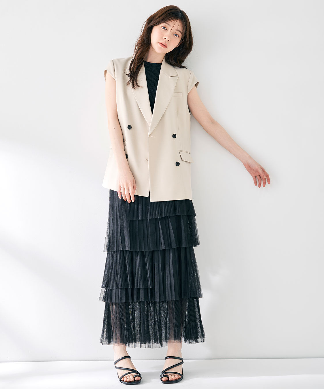 COCO DEAL「キャップスリーブジレ」|その他|