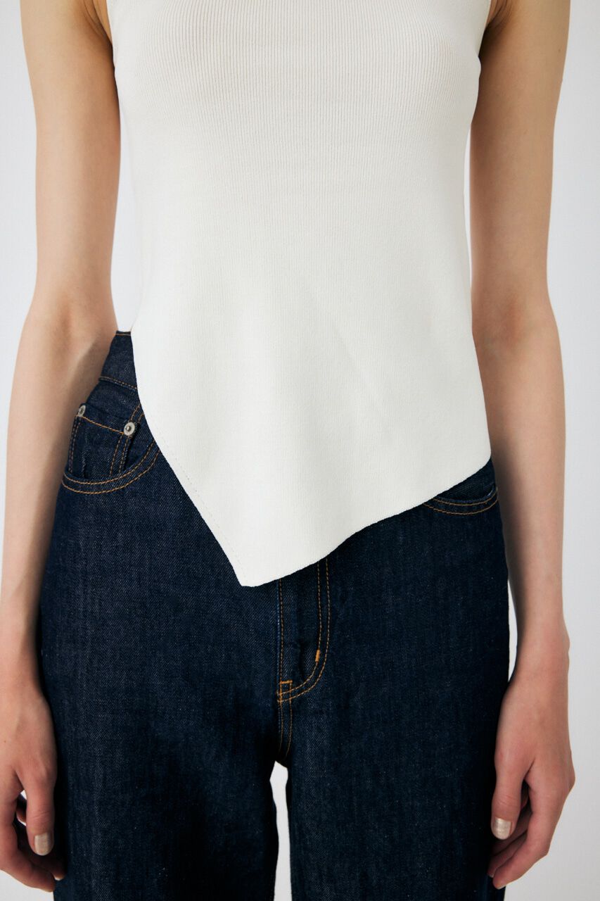 MOUSSY「ASYMMETRY HEM KNIT タンクトップ」|タンクトップ|