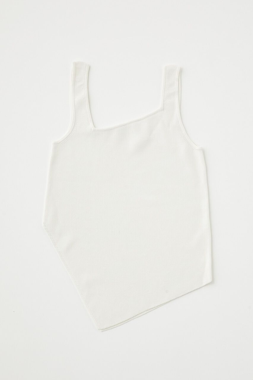 MOUSSY「ASYMMETRY HEM KNIT タンクトップ」|タンクトップ|