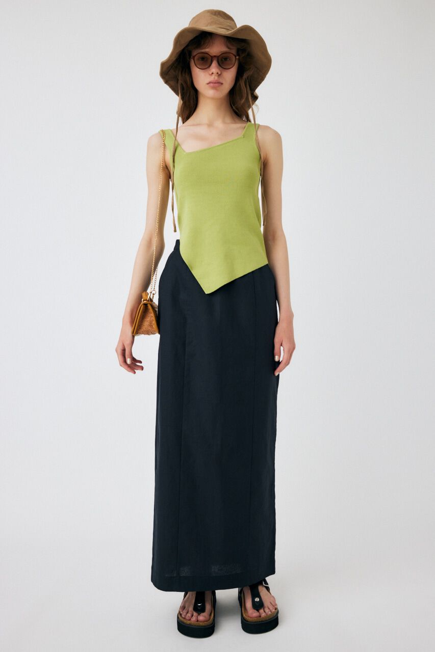 MOUSSY「ASYMMETRY HEM KNIT タンクトップ」|タンクトップ|