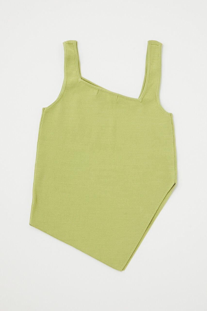 MOUSSY「ASYMMETRY HEM KNIT タンクトップ」|タンクトップ|