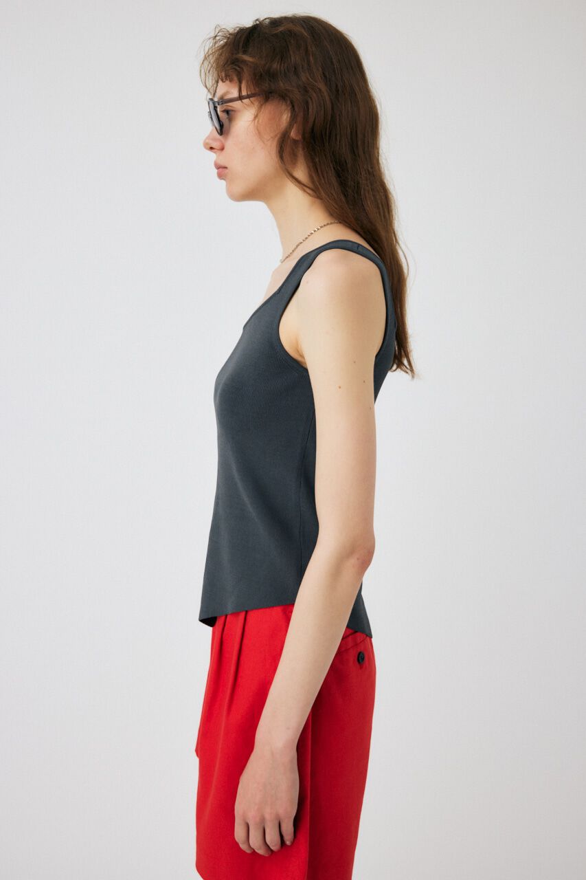 MOUSSY「ASYMMETRY HEM KNIT タンクトップ」|タンクトップ|