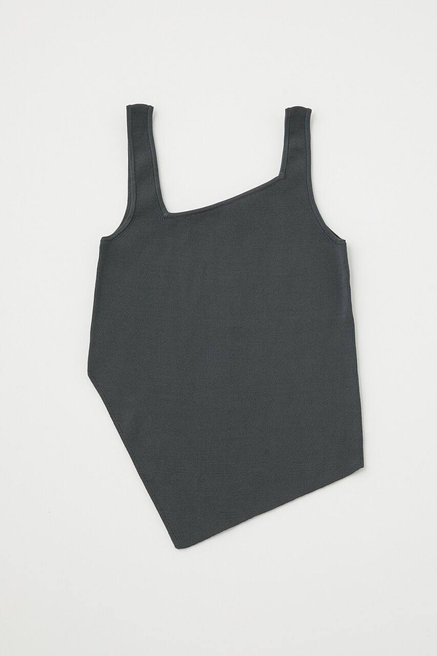 MOUSSY「ASYMMETRY HEM KNIT タンクトップ」|タンクトップ|