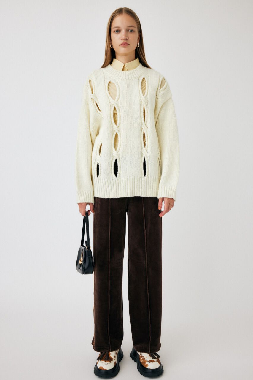 MOUSSY「CUT OUT DESIGN ニット」|ニット・セーター|IVOY3