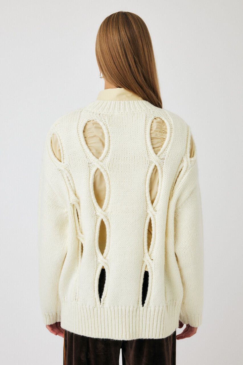 MOUSSY「CUT OUT DESIGN ニット」|ニット・セーター|