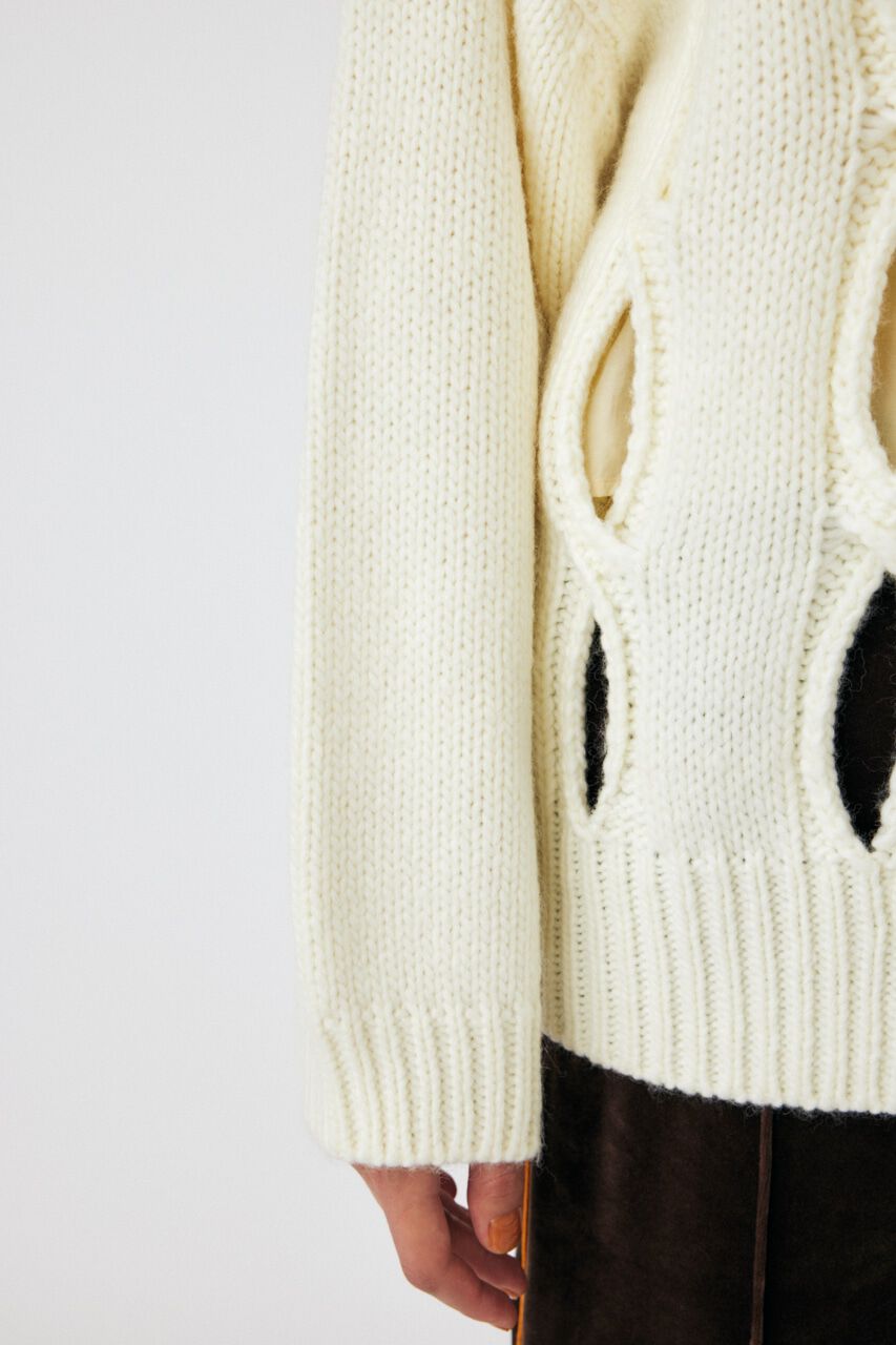 MOUSSY「CUT OUT DESIGN ニット」|ニット・セーター|
