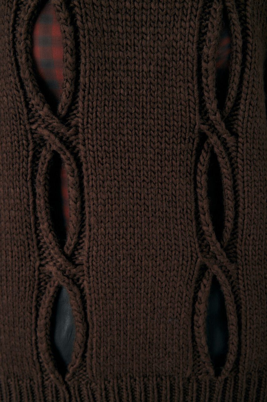 MOUSSY「CUT OUT DESIGN ニット」|ニット・セーター|