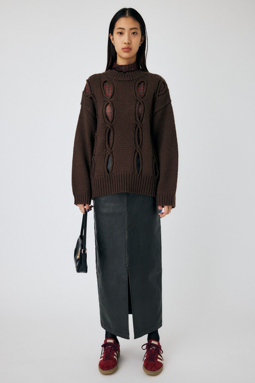 MOUSSY「CUT OUT DESIGN ニット」|ニット・セーター|
