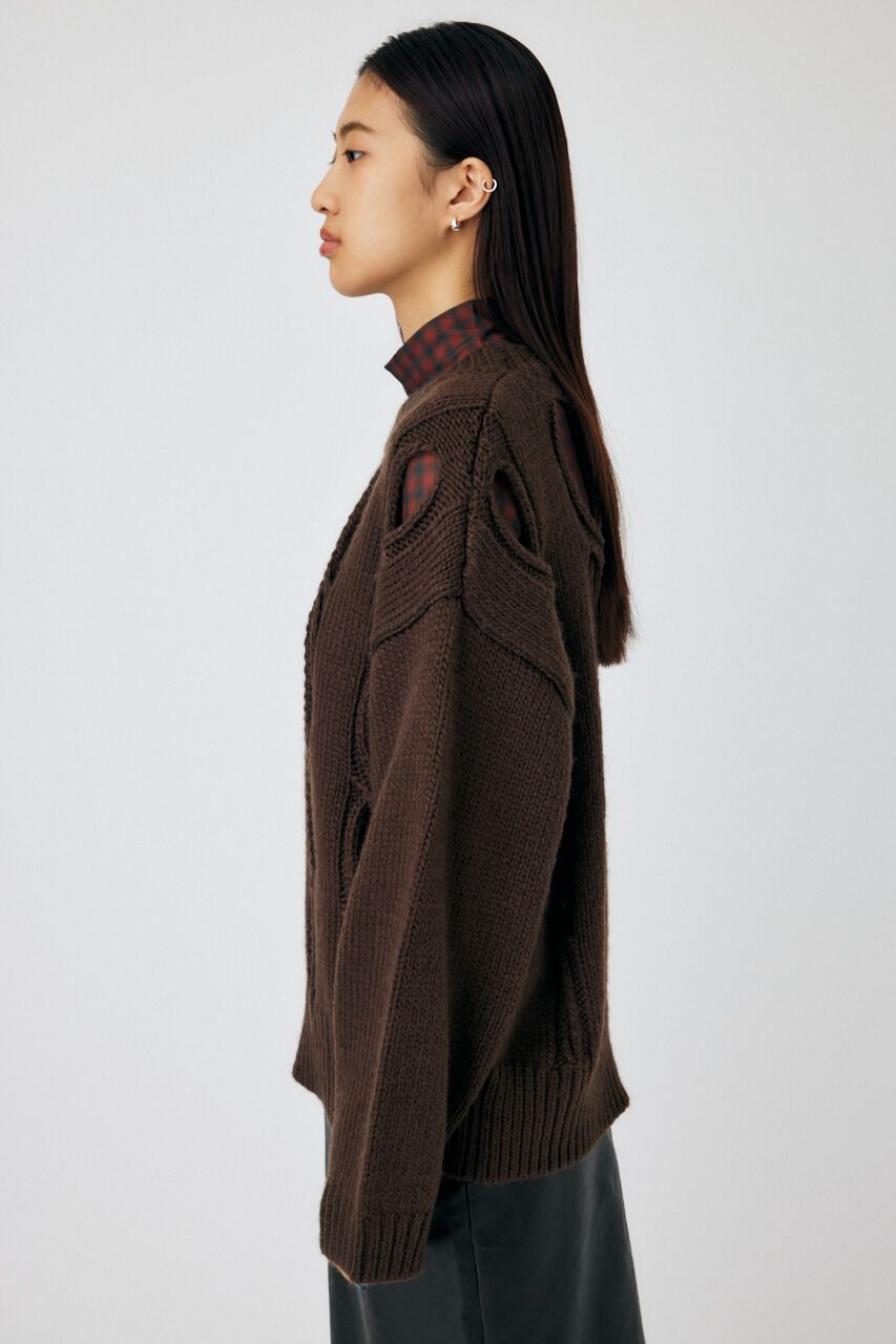 MOUSSY「CUT OUT DESIGN ニット」|ニット・セーター|
