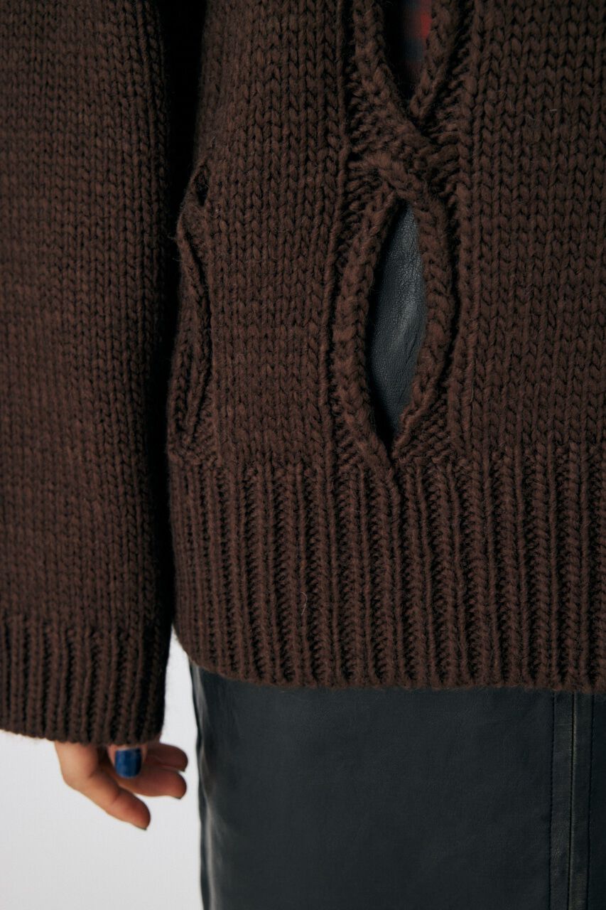 MOUSSY「CUT OUT DESIGN ニット」|ニット・セーター|