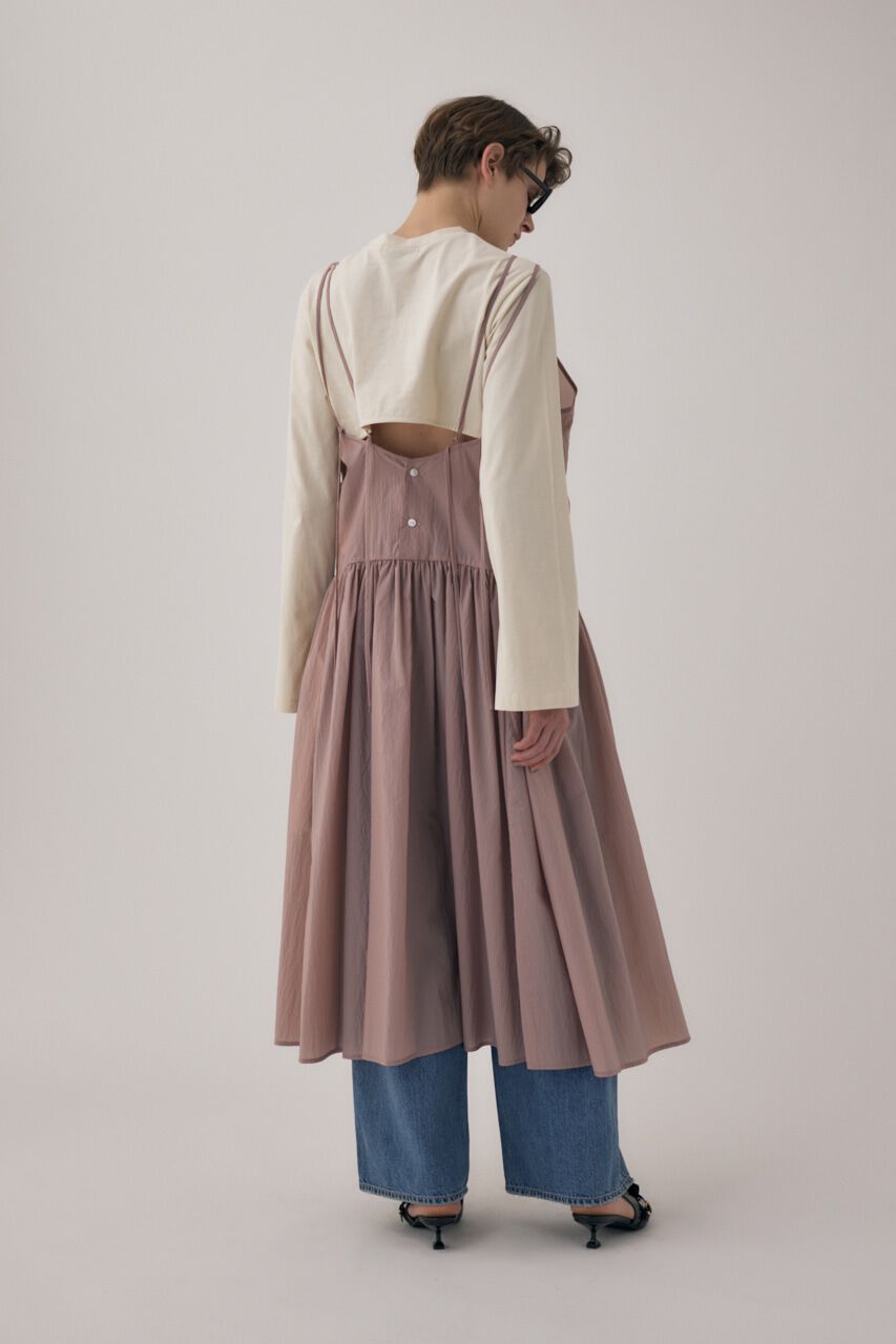 MOUSSY「ｵｰｶﾞﾆｯｸｺｯﾄﾝ使用の少しﾊﾘのあるTｼｬﾂ生地背中で帯を結わ」|Tシャツ・カットソー|