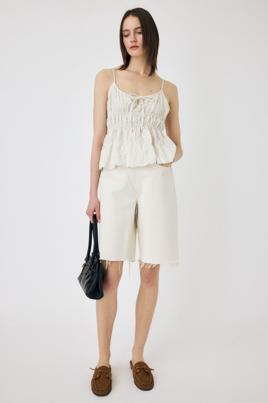 MOUSSY「CRINKLED サテンキャミ」|キャミソール|