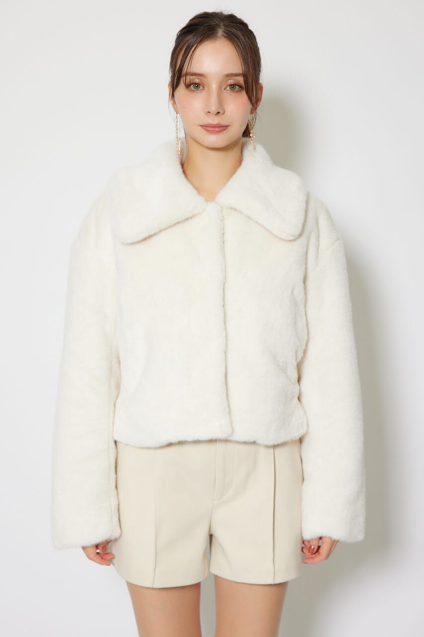 rienda「ショート丈ファージャケット」|その他|