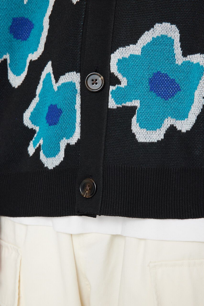 RODEO CROWNS「フラワージャガードニットカーディガン」|カーディガン|