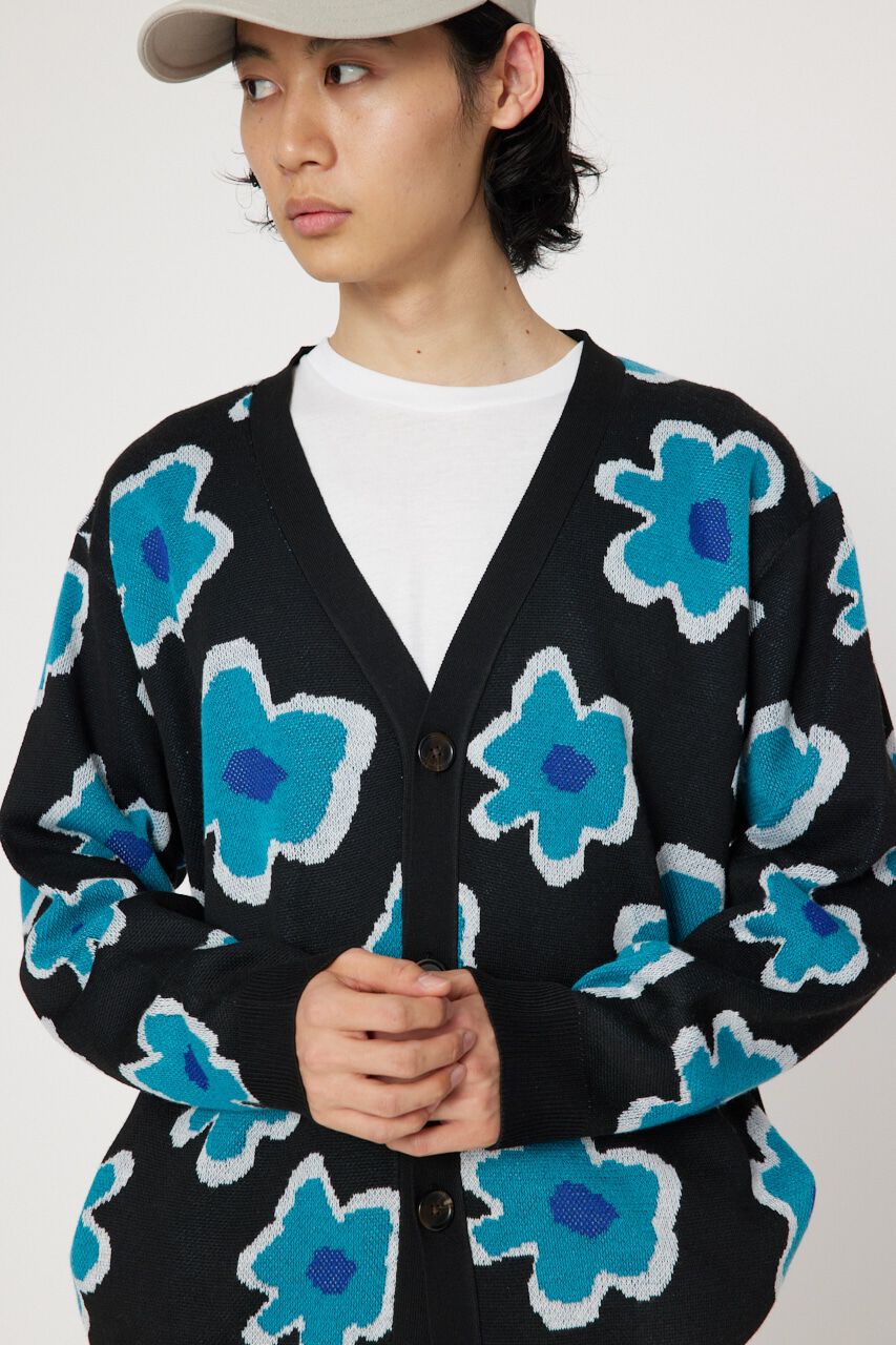 RODEO CROWNS「フラワージャガードニットカーディガン」|カーディガン|