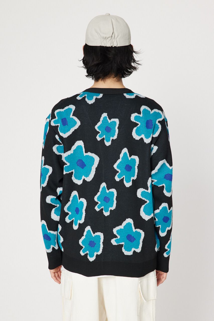 RODEO CROWNS「フラワージャガードニットカーディガン」|カーディガン|