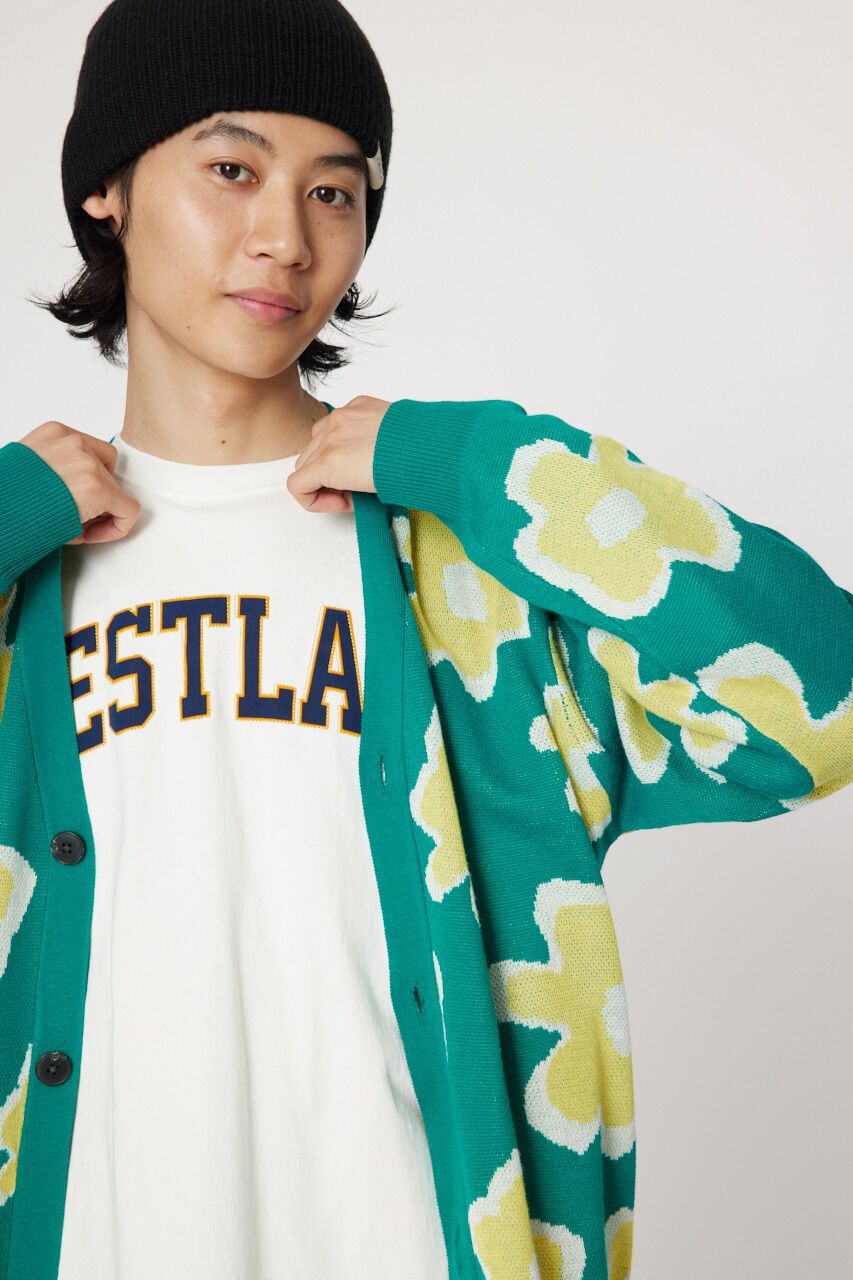 RODEO CROWNS「フラワージャガードニットカーディガン」|カーディガン|