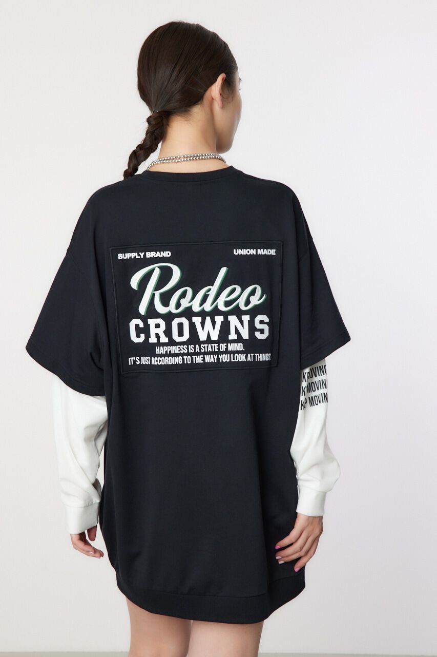 RODEO CROWNS「フェイクレイヤードスウェットワンピース」|ワンピース|