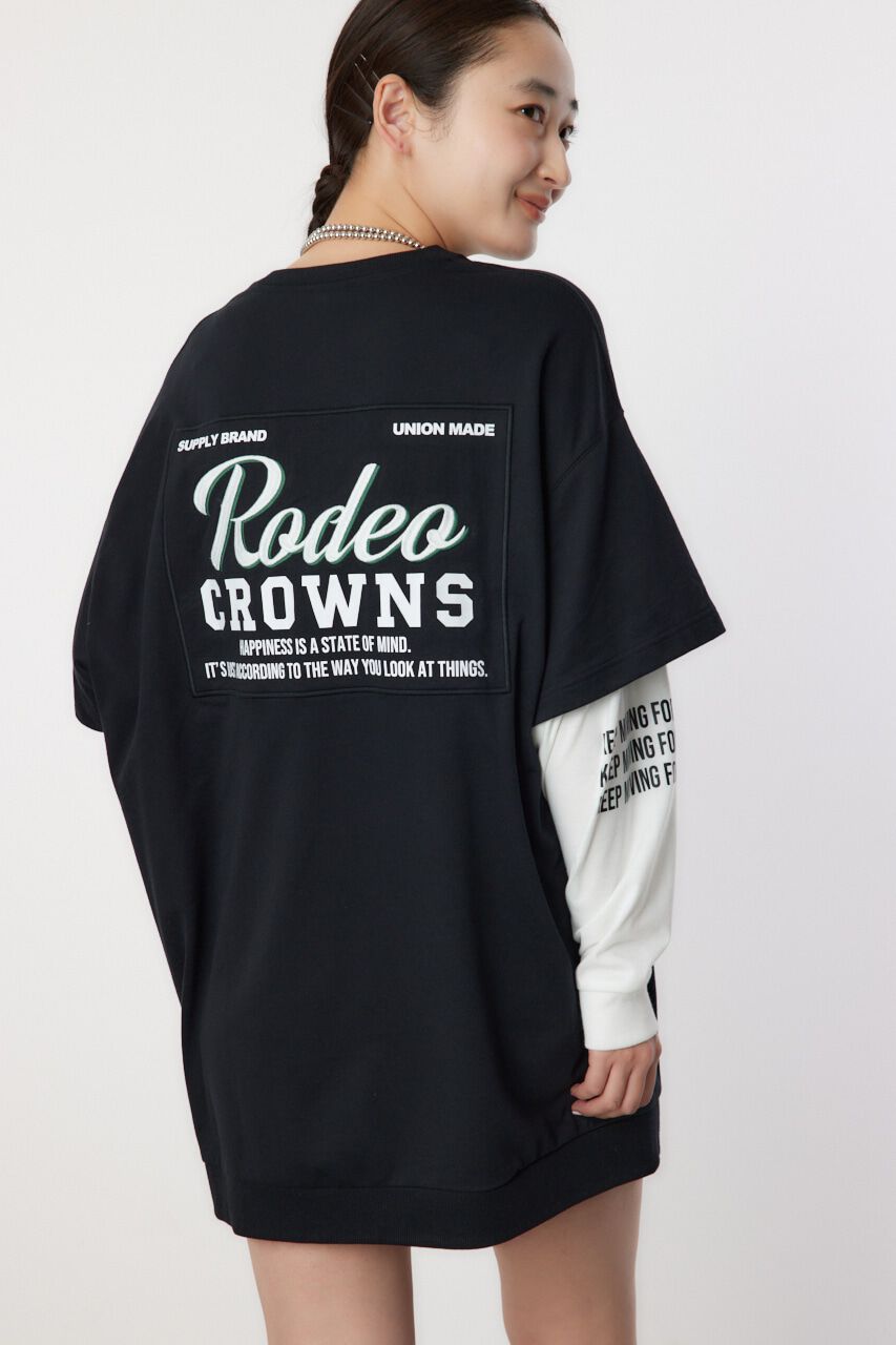 RODEO CROWNS「フェイクレイヤードスウェットワンピース」|ワンピース|