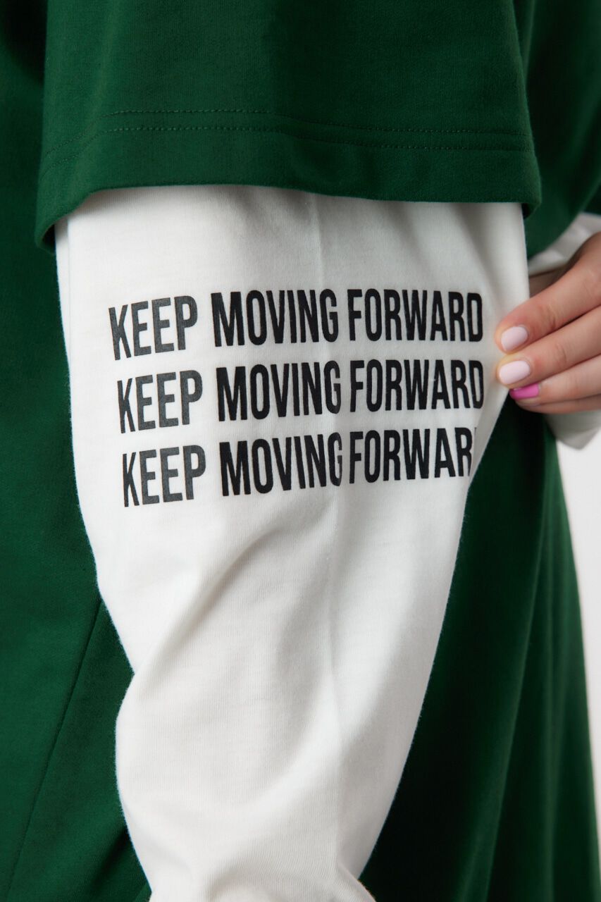 RODEO CROWNS「フェイクレイヤードスウェットワンピース」|ワンピース|