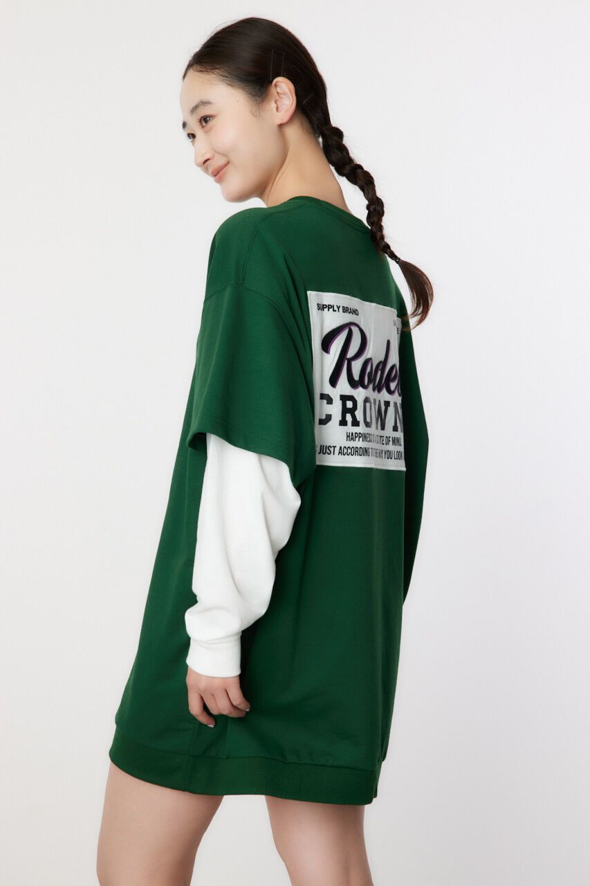 RODEO CROWNS「フェイクレイヤードスウェットワンピース」|ワンピース|