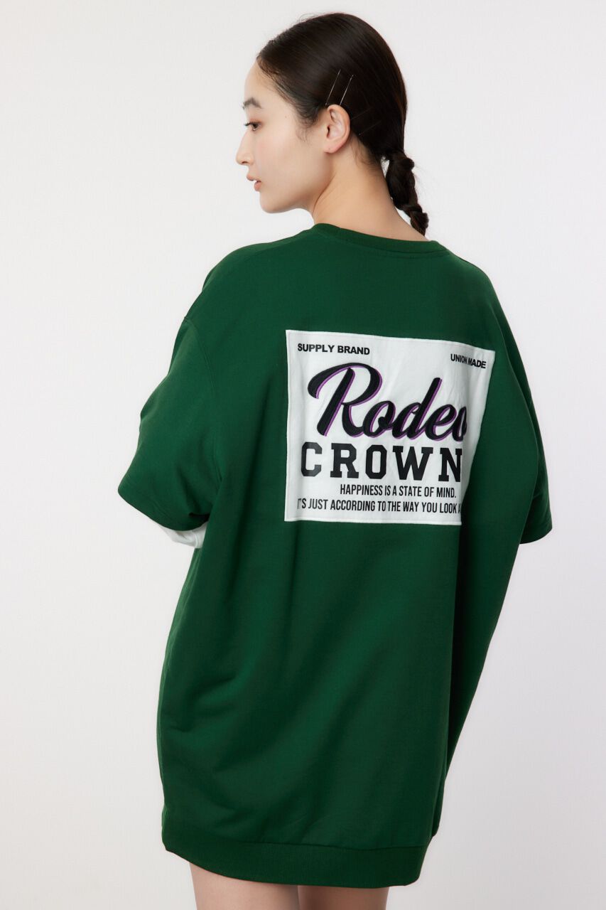 RODEO CROWNS「フェイクレイヤードスウェットワンピース」|ワンピース|