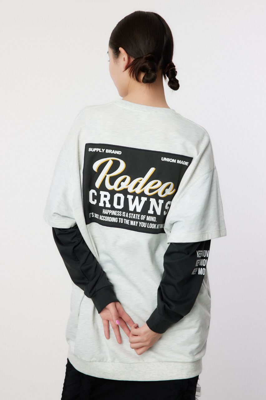 RODEO CROWNS「フェイクレイヤードスウェットワンピース」|ワンピース|L/T.GRY1