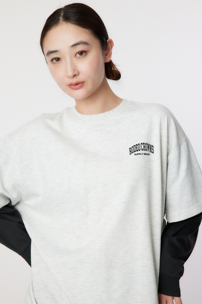 RODEO CROWNS「フェイクレイヤードスウェットワンピース」|ワンピース|