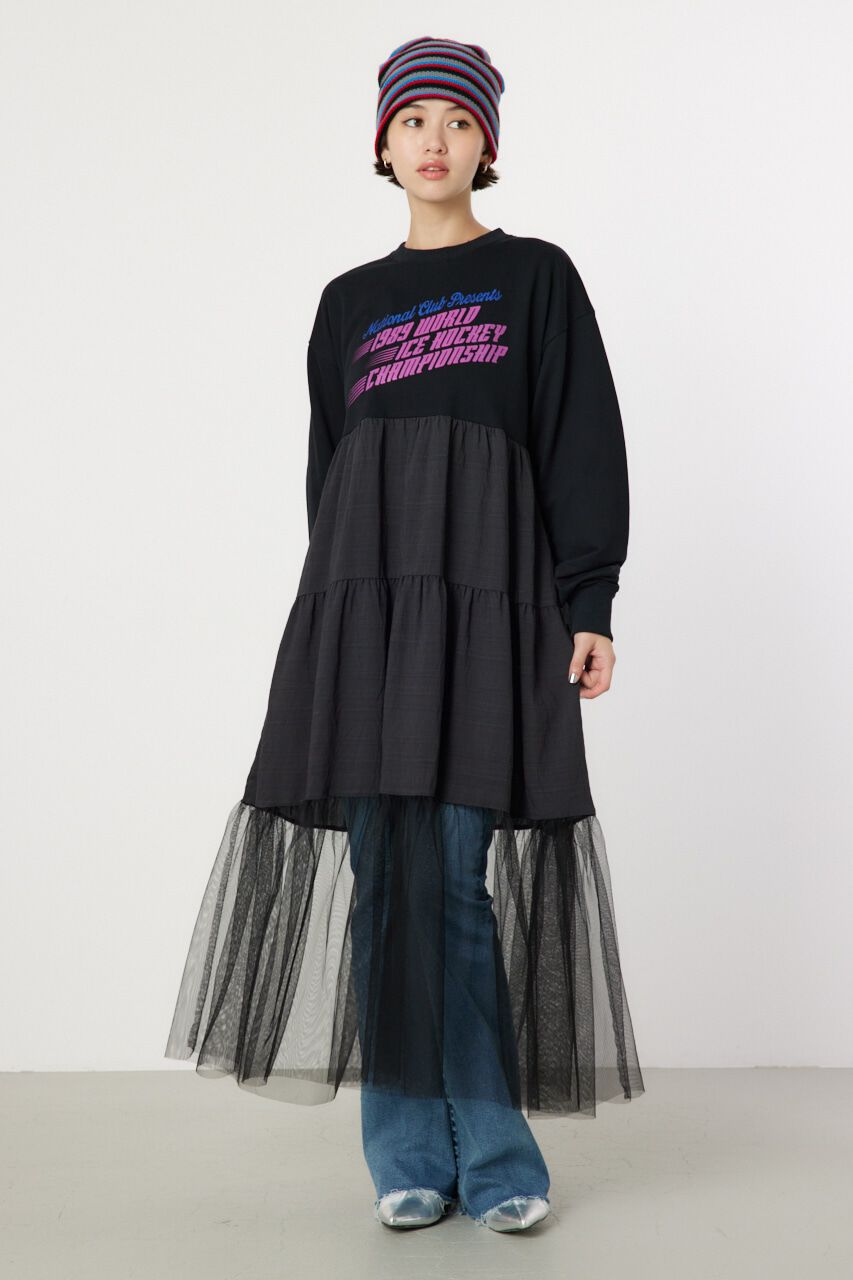 RODEO CROWNS「チュールドッキングロングワンピース」|ワンピース|