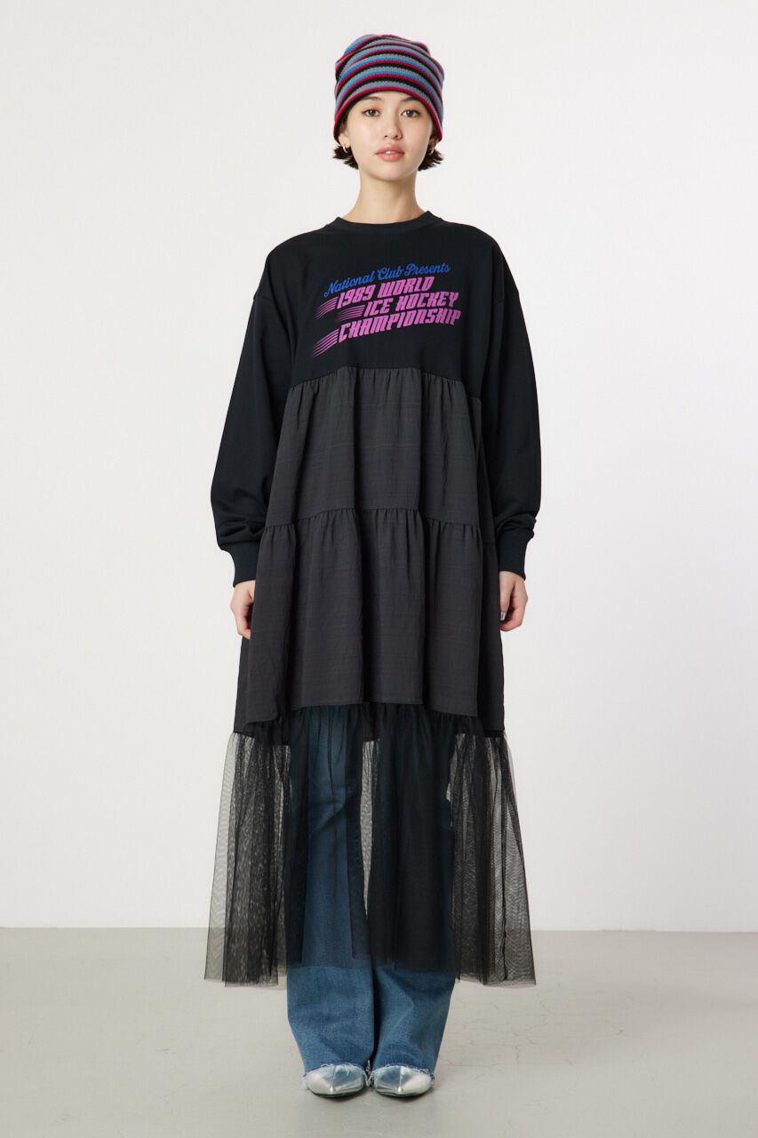 RODEO CROWNS「チュールドッキングロングワンピース」|ワンピース|