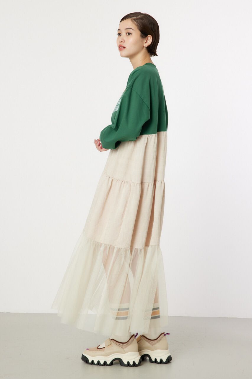 RODEO CROWNS「チュールドッキングロングワンピース」|ワンピース|