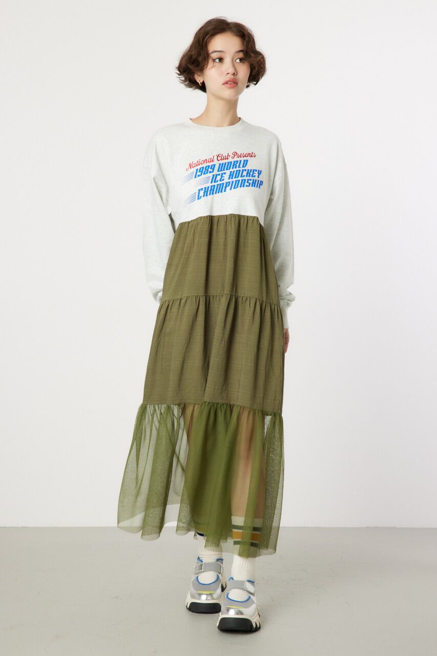 RODEO CROWNS「チュールドッキングロングワンピース」|ワンピース|