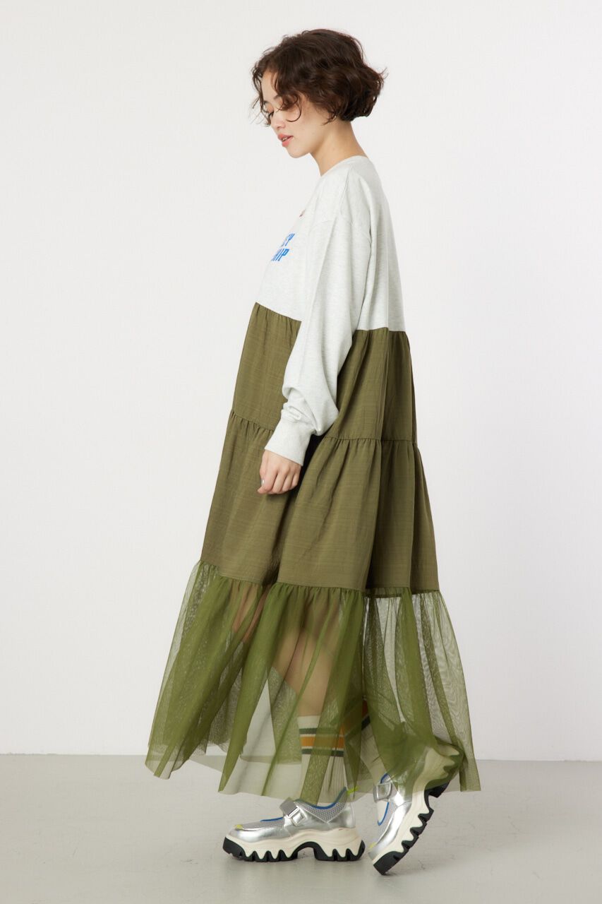 RODEO CROWNS「チュールドッキングロングワンピース」|ワンピース|