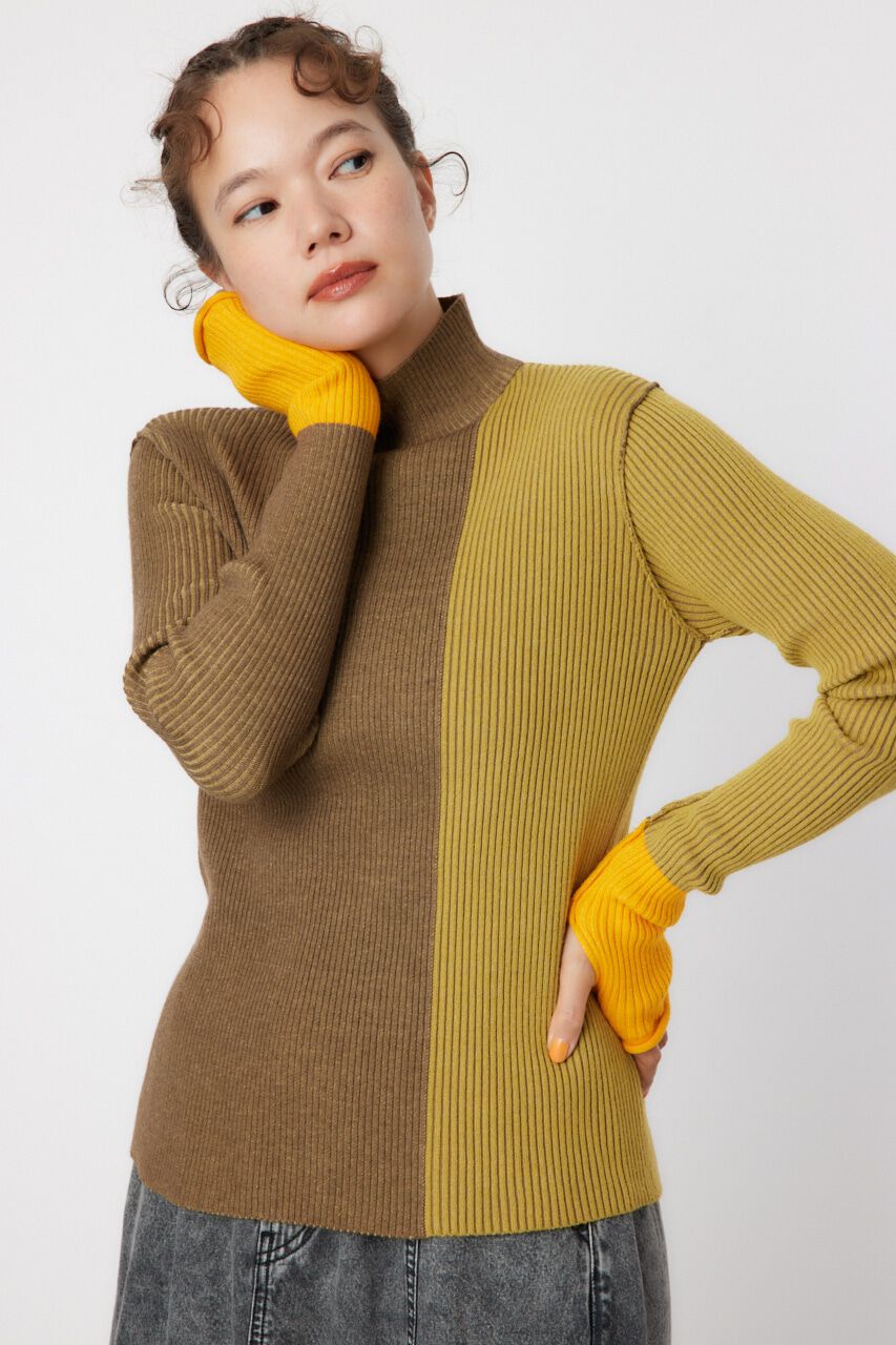 RODEO CROWNS「BLOCK COLOR KNIT TOPS」|ニット・セーター|BRN