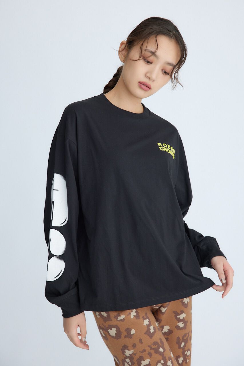 RODEO CROWNS「Balloon LOGO ロングスリーブTシャツ」|Tシャツ・カットソー|BLK